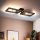 Elegáns fém csillár fa kupakkal, antik és fekete felülettel, 9 cm magas, 2 x E27 foglalat (max. 40 W) | Stílusos világítás modern terekbe