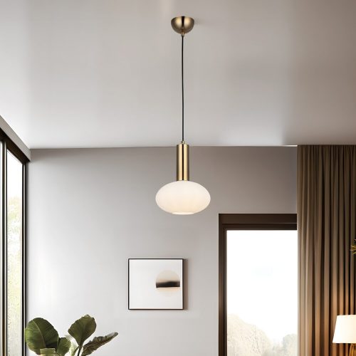 Antik lakkcsillár, fém test, állítható magasság 35-127 cm, Ø19 üvegkupak, E27 foglalat (max. 40W) | Elegáns világítás otthoni és irodai helyiségekbe