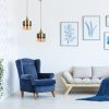 Elegáns vintage csillár, állítható magasságú 65 cm, fém test üvegsapkával, 16 x 16 x 35 cm | E27 aljzat, max 40W | Glam skandináv dizájn modern terekhez