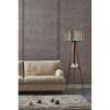 Elegáns skandináv állólámpa, 153 cm magas, 100% fenyőfa keret, 24 cm szövet sapka, E27 foglalat, absztrakt virágmintás | Tökéletes modern lakóterekbe