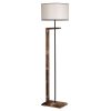 Skandináv állólámpa, 163 cm magas, barna és krémszínű, 100% fenyőfa keret, szövet sapka (24 cm), E27 foglalat, stílusos és funkcionális világítás otthoni dekorációhoz