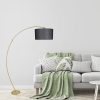 Skandináv állólámpa, állítható magasságú 85-185 cm, fekete fém ház, E27 aljzat max 40 W, stílusos és funkcionális világítás modern terekbe