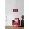 Modern Claret Red állólámpa, állítható magasságú 85-185 cm, fém ház, elektrosztatikus sütőben szárított festékkel, E27 foglalat, stílusos és funkcionális otthoni világítás