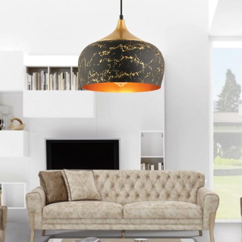 Elegáns márvány fehér csillár, állítható magasság 33-133 cm, fém test, Ø30 cm, E27 aljzat max 40 W, stílusos világítás modern terekbe