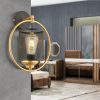 Stílusos fekete fali lámpa, fém ház, Ø25 cm ernyő, állítható magasságú, E27 foglalat (max. 40W) | Modern design otthoni és irodai használatra, IP20 besorolású