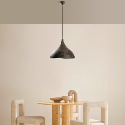 Elegáns állítható csillár, antik felület, Ø41 cm, magasság 42-133 cm | Fém ház, E27 aljzat, 90 cm kábel | Tökéletes modern lakóterekbe