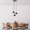 Elegáns antik csillár, fém test, 45 cm átmérő, állítható magasság 75-108 cm, 3 x E27 foglalat, tökéletes modern terekbe, izzó nem tartozék