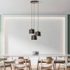 Elegáns, állítható csillár, antik bevonat, 45 cm átmérőjű | Fém ház, 3 x E27 foglalat, magasság 75-110 cm | Tökéletes étkező- és lakóterekbe