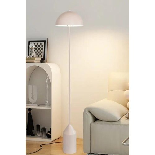 Elegáns fehér állólámpa, fém ház, 160 cm magasság, 40 cm átmérő | E27 aljzat, max. 40W, IP20 | Tökéletes modern nappalikba és hálószobákba