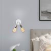 Modern króm fali lámpa, 14 cm átmérő, 20 cm magasság | Fém ház, 2 x E27 Max 40W | Stílusos ezüst dizájn kortárs terekhez, IP20 besorolású
