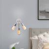 Modern króm fali lámpa, 22 cm átmérő, 28 cm magasság | Vastest, 3 x E27 aljzat, IP20 | Elegáns ezüst dizájn kortárs terekhez