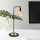 Elegáns fém asztali lámpa, fekete és arany, 52 cm magasság, 17 cm átmérő | E27 aljzat, max 40W | Stílusos Glam design modern lakberendezéshez