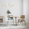 Modern fehér csillár, 94 cm átmérő, 61 cm magasság | Fém ház, E27 aljzat, max 40W | Elegáns világítás otthoni és irodai dekorációhoz