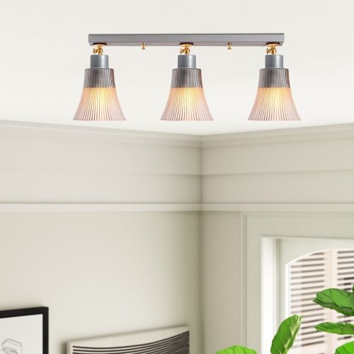 Elegáns skandináv csillár, fém test és fa talp, 62 cm átmérő, 22 cm magasság | 3 x E27 foglalat, ezüst kivitel | Stílusos világítás modern terekbe