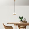 Elegáns fehér csillár, állítható magasság 25-112 cm, fém test, Ø17 cm árnyékoló, E27 aljzat, max. 40 W, tökéletes modern otthoni dekorációhoz és világításhoz