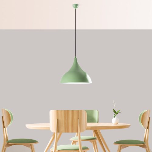 Elegáns menta csillár, állítható magasságú 42-133 cm, fém test Ø41 h:35 cm, 1 x E27 aljzat, tökéletes a modern lakberendezéshez | Stílusos és funkcionális világítás