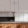Elegáns króm csillár, állítható magasság 102 cm, 96 x 6 cm | Fém ház, 3 x E27 Max 40W | Stílusos ezüst design modern terekhez
