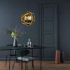 Elegáns arany és fekete csillár, 40 cm átmérőjű, állítható magasságú, fém test, 3 x E27 Max 40W | Elbűvölő világítás modern terekhez, IP20 besorolás