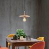 Modern csillár vastesttel és gyertyánsapkával, 29 cm átmérővel, állítható magassággal, E27 foglalattal, fekete és fa bevonattal | Stílusos világítás Glam és skandináv dekorációhoz