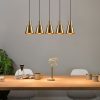 Elegáns modern csillár, antik kivitel, 84 x 14 cm | Állítható magasság 117 cm, 5 x E27 Max 40W | Tökéletes Glam és skandináv dekorációhoz