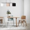 Skandináv csillár, állítható magasságú 120 cm, vastest, fekete és krémszínű, 110 x 20 cm | 3 x E27 Max 40W | Elegáns világítás modern terekbe