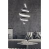 Állítható fekete csillár, alumínium test, 43 x 24 x 24 cm | LED-aljzat, 6500K fehér fény, 24-36 Watt | Modern elegancia otthonra és irodára