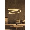 Állítható fehér csillár, alumínium test, 44 x 44 x 13 cm | LED-aljzat, 4000K sárga fény, 24-36W | Modern elegancia otthonra és irodára