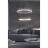 Elegáns állítható csillár, alumínium test, 30-40 cm átmérő, 0-80 cm magasság | Fehér elektrosztatikus bevonat, LED 6500K, 40-60W | Modern világítási megoldás