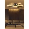 Elegáns fekete csillár, állítható magasságú 0-80 cm, 60 x 60 x 4 cm, alumínium ház, LED 4000K, 60-80W | Modern világítás otthoni és irodai használatra