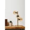 Elegáns arany asztali lámpa, 55 cm magas, fém ház statikus sütőfestéssel, E27 foglalat, 20 cm alaplap | Tökéletes a modern lakberendezéshez