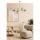 Elegáns arany csillár, fém test, 15 cm sapka átmérő, 90 cm alaplap, 65 cm magasság, E27 foglalat Max 40W | Stílusos világítás modern terekbe