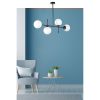 Elegáns fekete-fehér csillár, fém test, 15 cm sapka, 90 cm alaplap, 65 cm magasság, E27 aljzat Max 40W | Stílusos világítás modern terekbe