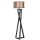Elegáns állólámpa fa házzal, 150 cm magas, 45 cm sapka átmérő, be/ki kapcsoló, E27 foglalat (max. 40W) | Stílusos világítás otthoni és irodai használatra