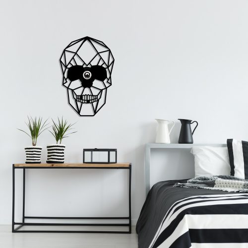 Modern fekete fali lámpa, MDF ház, vas kupakkal, 35 x 12 x 50 cm | E27 aljzat, max 40W, IP20 | Stílusos és funkcionális világítás otthoni dekorációhoz