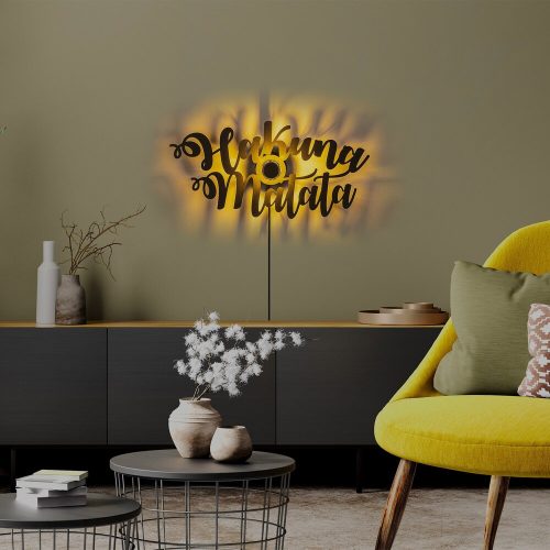Stílusos fekete fali lámpa, 62 cm x 30 cm x 9 cm | 100% fém, 40W, IP20, 200 cm-es kábel, be-/kikapcsoló | Tökéletes modern lakberendezéshez és világításhoz