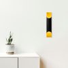 Ipari fali lámpa, fekete fém ház, 8 cm átmérő x 40 cm magasság | E27 aljzat, max 40W | Stílusos világítás szállodákba és modern terekbe