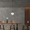 Elegáns fekete csillár, fém test, állítható magasság 40-125 cm, Ø30 cm, IP20, E27 aljzat (max. 40W) | Tökéletes modern lakberendezéshez és világításhoz