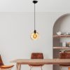 Elegáns sárga csillár, állítható magasság 40-120 cm, fém test, Ø20 cm sapka, Ø14 talp, 1 x E27 aljzat, tökéletes modern terekbe, IP20 besorolás