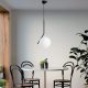 Elegáns fekete csillár, fém test, állítható magasság 75-115 cm, Ø25 cm sapka, 1 x G9 aljzat, modern design otthonra és irodára | IP20 besorolású