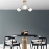 Elegáns arany csillár, fém test, 56 cm átmérő, 40 cm magasság | 3 x E14 aljzat, nem állítható | Tökéletes nappaliba és étkezőbe, stílusos kialakítás