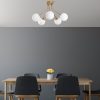 Elegáns arany csillár, fém test, 62 cm átmérő, 40 cm magasság | 5 x E14 aljzat, nem állítható | Tökéletes nappaliba és étkezőbe, stílusos kialakítás