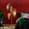 Elegáns arany állólámpa, fém ház, 71 x 71 x 157 cm | Ø30 Talp, 250 cm Kábel, Be/Ki kapcsoló | Stílusos világítás a modern lakberendezéshez, IP20