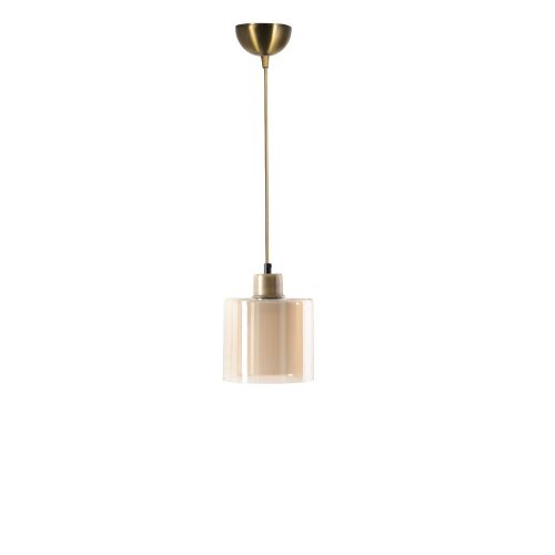 Glam skandináv csillár, 70 cm Magasság, 14 cm Átmérő | 100% fém, réz bevonat, E27 aljzat, max 40 W | Elegáns világítás modern terekbe