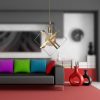 Elbűvölő csillár fém testtel, állítható magasság 70 cm, 25 cm sapka átmérő, E27 foglalat Max 40W | Elegáns világítás modern terekbe