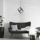 Elegáns fémcsillár, rézbevonatú, állítható magasságú 65 cm, 26 cm átmérőjű | E27 aljzat, max 40W | Tökéletes modern lakóterekbe és étkezőkbe