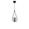 Ipari skandináv csillár, 70 cm Magasság, 20 cm Átmérő | 100% fém, fekete felület, E27 aljzat, max 40 W | Stílusos világítás modern terekbe