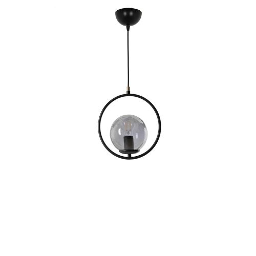 Ipari skandináv csillár, 70 cm Magasság, 30 cm Átmérő | 100% fém, fekete felület, E27 aljzat, max 40 W | Stílusos világítás modern terekbe