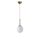 Glam skandináv csillár, 70 cm Magasság, 16 cm Átmérő | 100% fém, E27 foglalat, kemencében szárított festék, bordázott bevonat | Elegáns fehér design modern terekhez