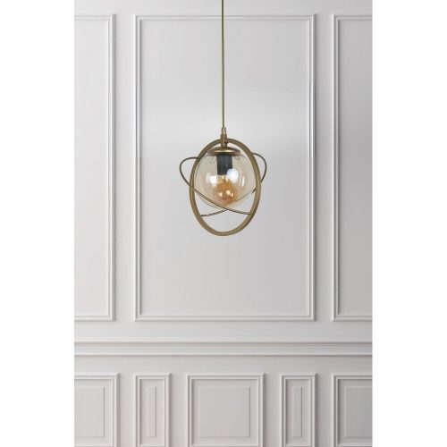 Elegáns antik fém csillár, 25 cm átmérő, 70 cm magasság, állítható, E27 aljzat Max 40W, IP20 | Tökéletes nappaliba és étkezőbe