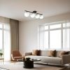 Elegáns fekete-fehér csillár, fém test, 15 cm átmérő, 20 cm magasság, 75 cm hosszúság, E27 aljzat, max 40W, IP20 | Tökéletes modern enteriőrbe
